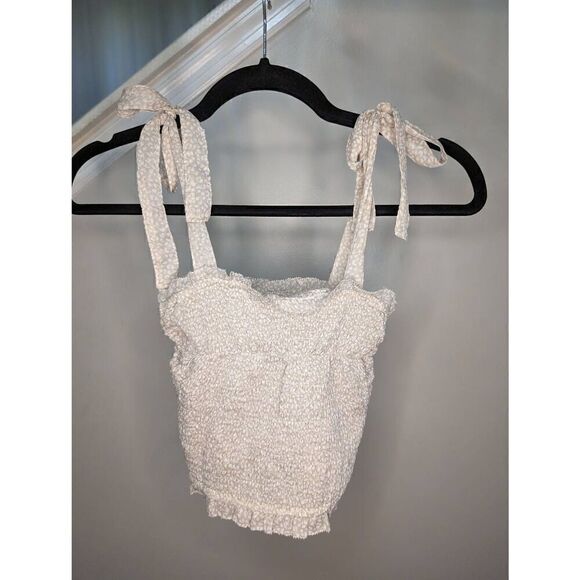 Abercrombie & Fitch Crop Top With Straps that Tie at Shoulders Women's Size Extr - Picture 2 of 6